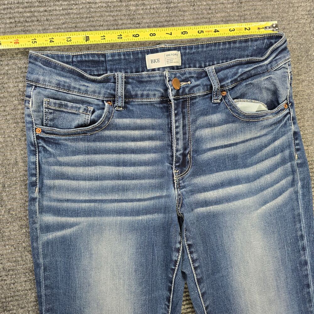 BKE Victoria Jeans Womens 30x31 Blue Mid Rise Bootcut Stretch Denim - Picture 8 of 9